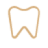 Dentist icon in gold