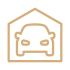 Garages icon in gold